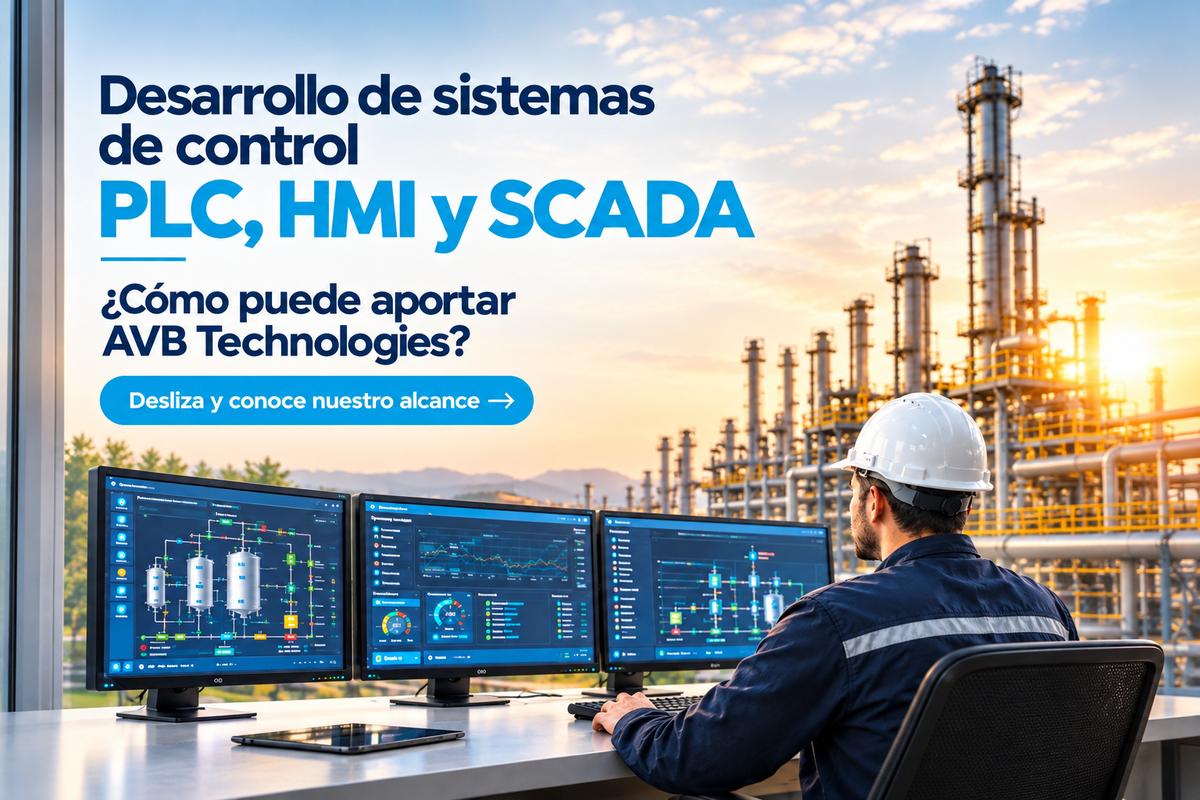 AVB Technologies Desarrollo de sistemas de control PLC, HMI y Scada