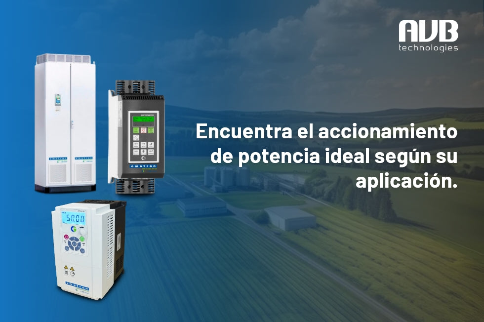 ¿Cuál accionamiento de potencia necesitas? Encuentra el ideal según su aplicación.