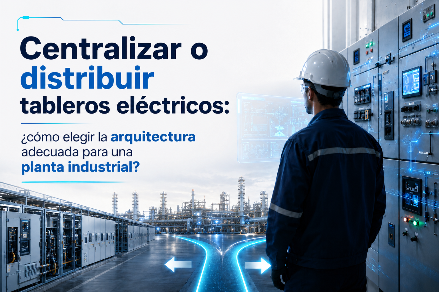 Centralizar o distribuir tableros eléctricos