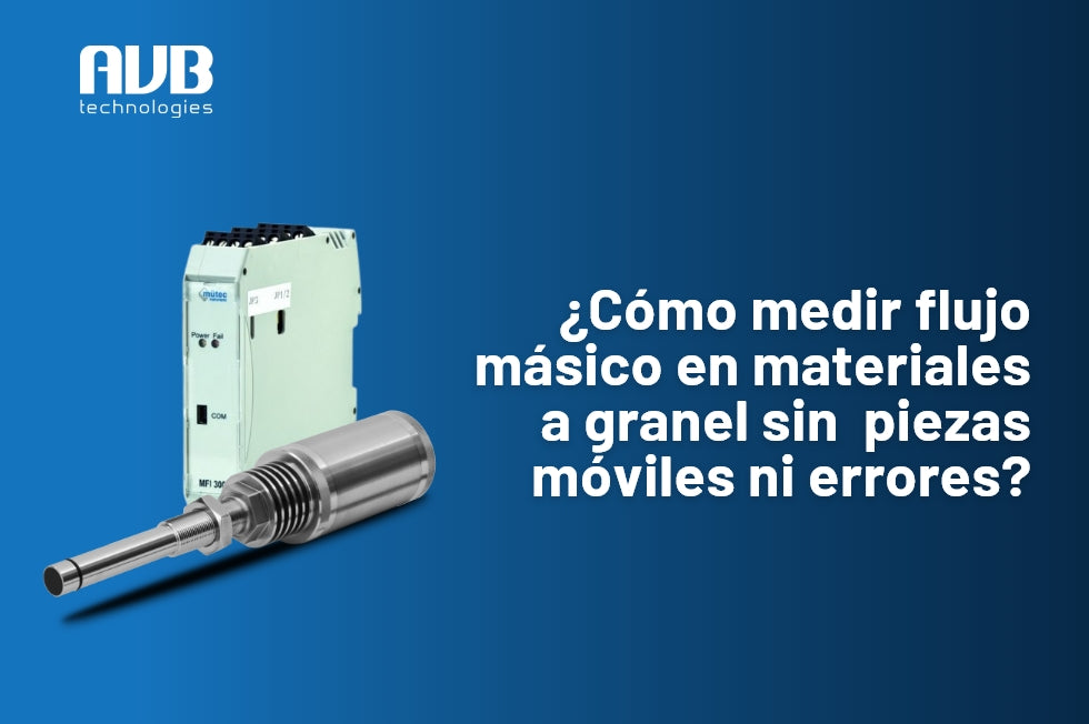 ¿Cómo medir flujo másico en materiales a granel sin piezas móviles ni errores?