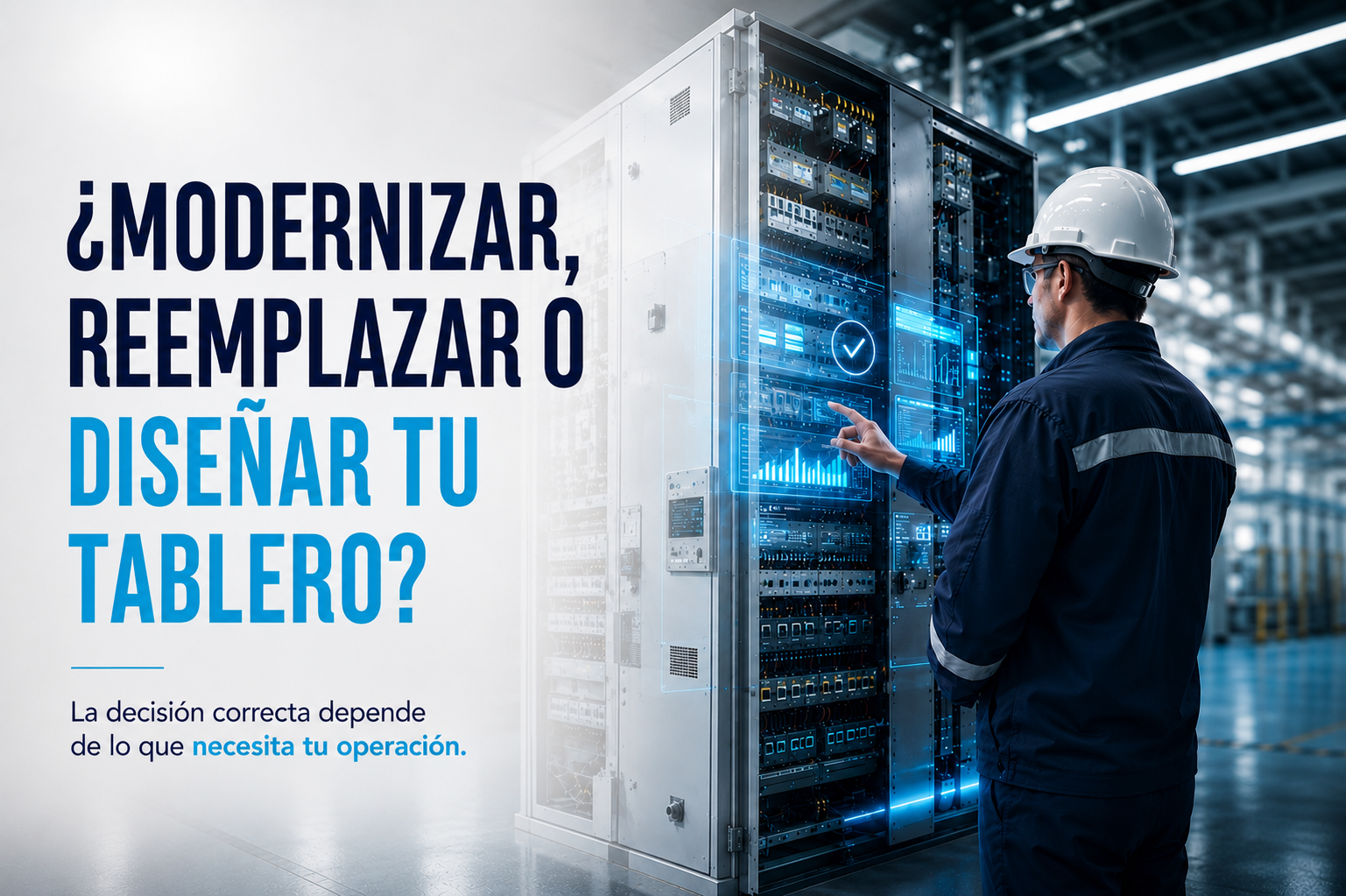 ¿Necesitas diseñar, modernizar o integrar un tablero eléctrico industrial?