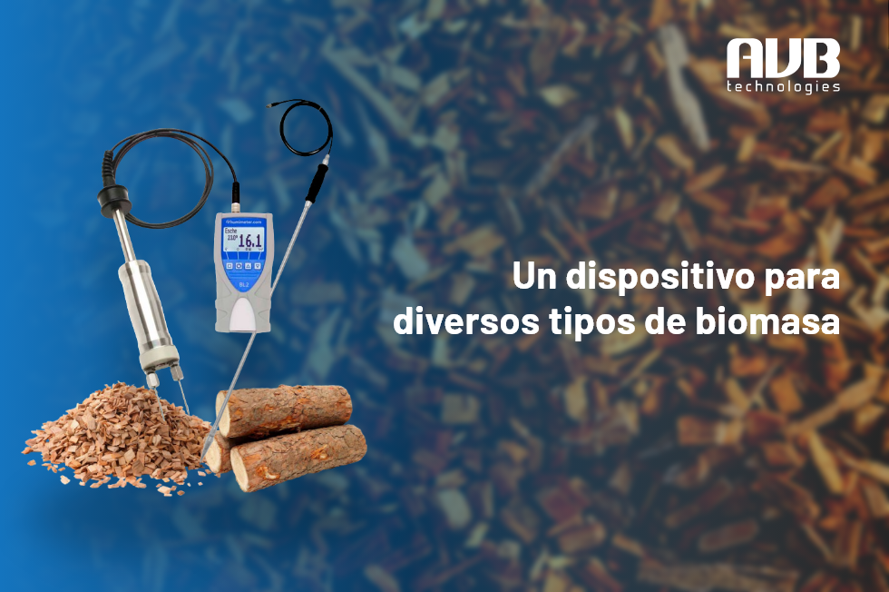 Medidor de humedad para biomasa