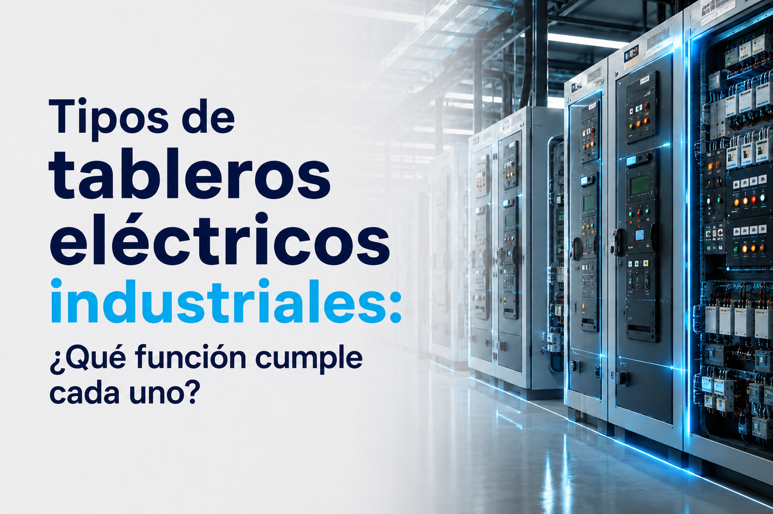 Tipos de tableros eléctricos industriales: ¿Qué función cumple cada uno?