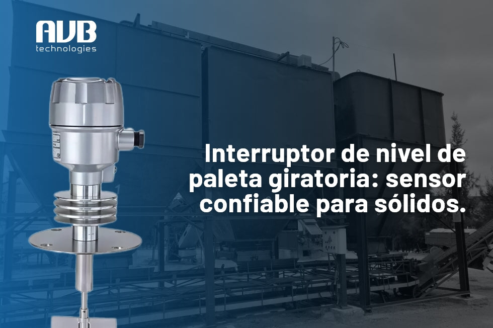 Interruptor de nivel de paleta giratoria: sensor confiable para sólidos.