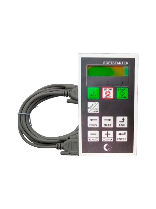 Panel de control externo para montaje en puerta de gabinete de partidor suave