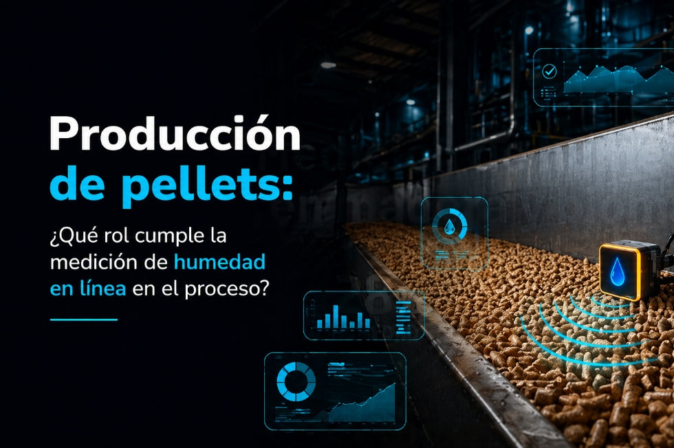 La producción de pellets y el rol clave de la medición de humedad en línea.