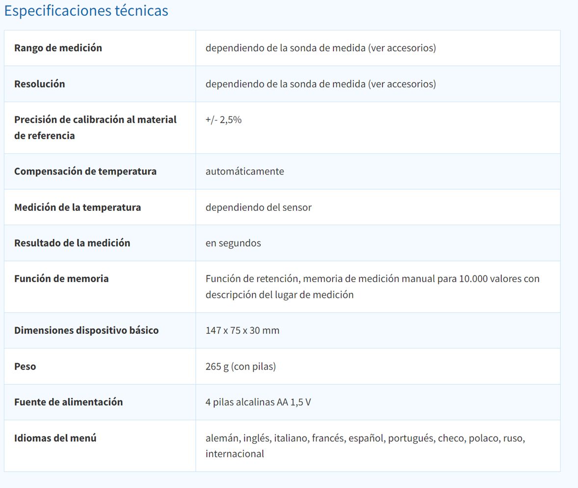 Medidor de humedad universal para biomasa