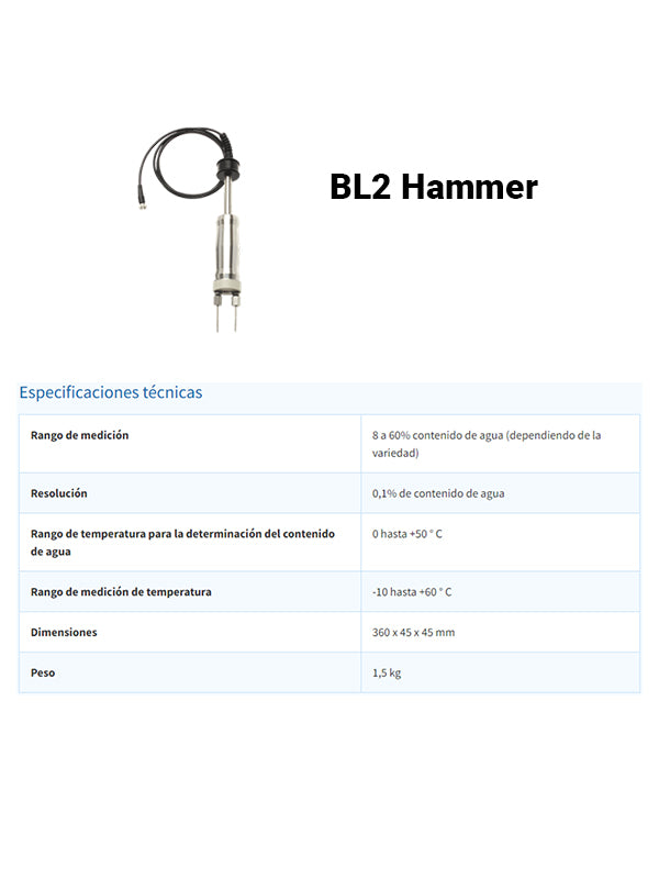 Medidor de humedad universal para biomasa