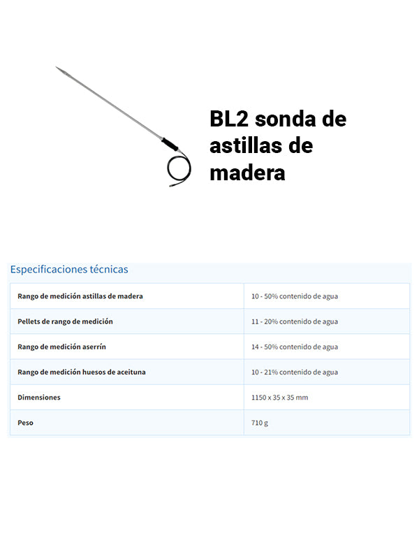 Medidor de humedad universal para biomasa