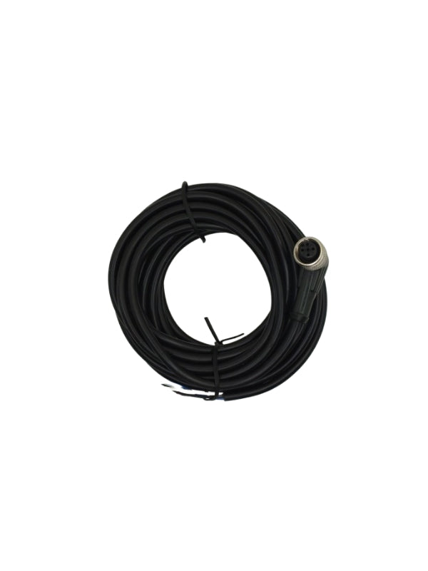 Cable Connector 90° M12, Hembra, 4 Polos.