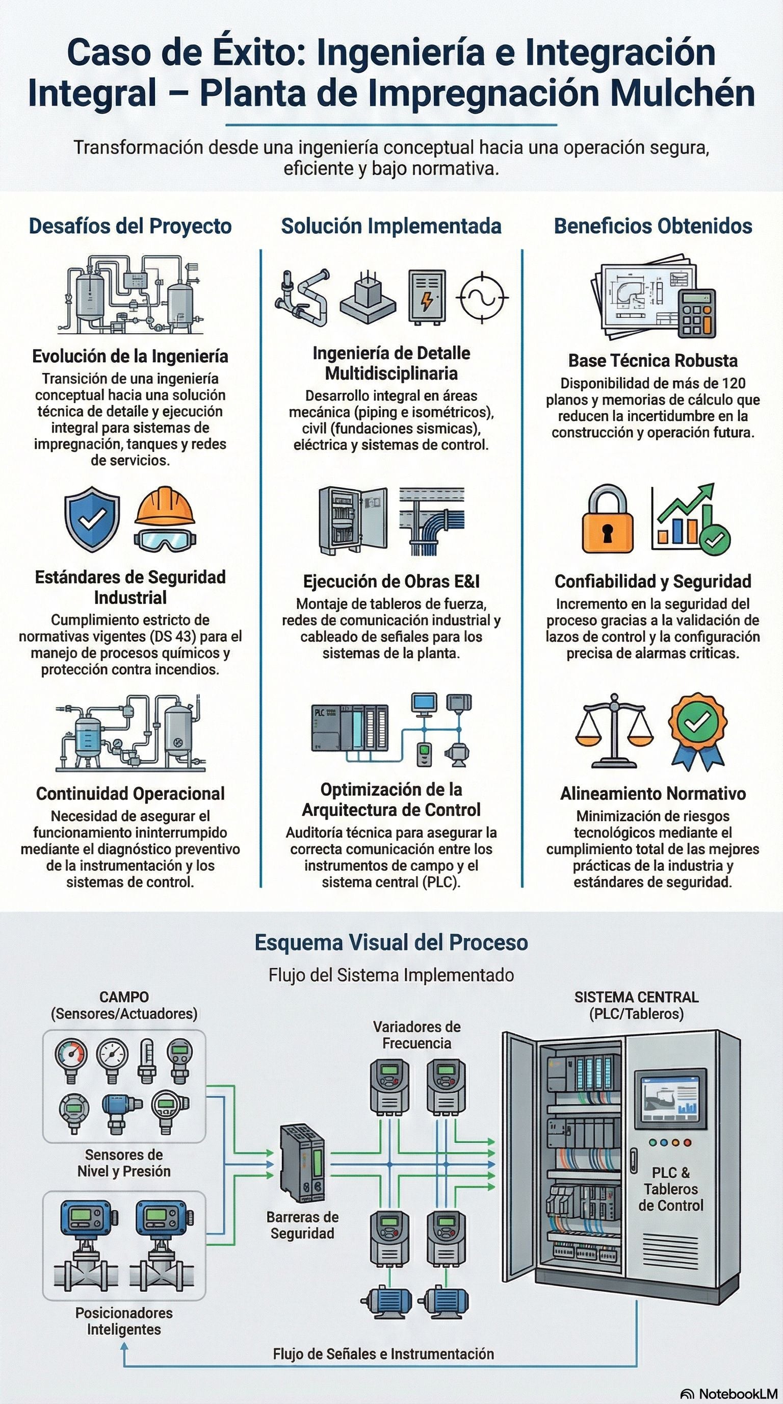 Ingeniería e integración integral en Planta de Impregnación de Mulchén.