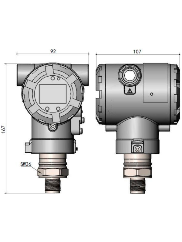 Transmisor de presion inteligente HK71 protocolo HART